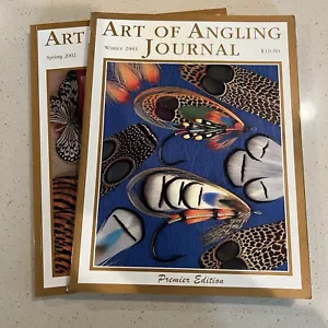 Art of Angling Journal Issues 1 and 2 Fly Fishing Collectors - Foto 1 di 6