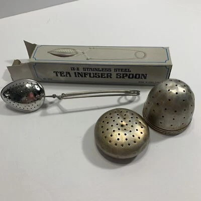 Vintage Acorn Tea Infuser and New in Package Tea Infuser Spoon - Image 1 of 4