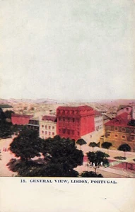 Veduta generale, Lisbona, Portogallo PC d'epoca - Foto 1 di 2