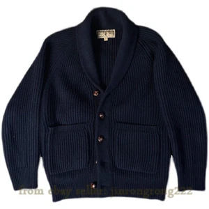 1920s Classic Green Fruit Collar Shawl Collar Cardigan Heavy Knit Cardigan - Picture 1 of 27