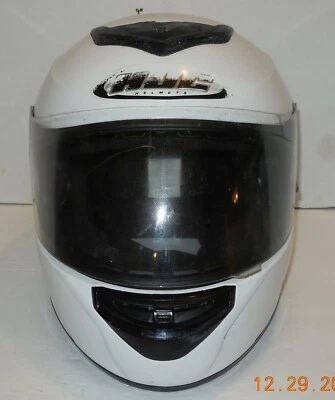 Casco integral HJC CS-R2 motocicleta motocross talla pequeña blanco aprobado por el DOT Foto 1 de 4