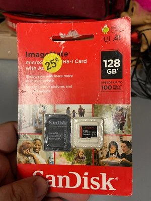 Tarjeta MicroSD Sandisk 128 GB Foto 1 de 4