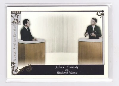 2010 Topps Tribute - Greatest Rivalries Revisited - Kennedy vs Nixon - #GR-95 - Image 1 of 2