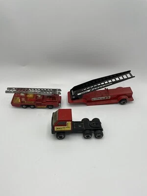 Matchbox K-9 Super Kings Fire Tender Superfast Fire Engine Trailer Tonka Lot - Image 1 of 4