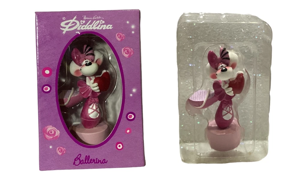 DIDDL MINIATURE DA COLLEZIONE DIDDL IN RESINA DIDDLINA BALLERINA ROSA