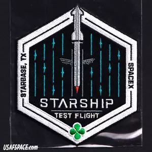 Authentischer SPACEX - STERNSCHIFF TESTFLUG - SUPER SCHWER - STARBASE, TX - Mission AUFNÄHER - Bild 1 von 6