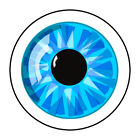 eye stickers, labels, tags, envelope seals, eye ball, blue