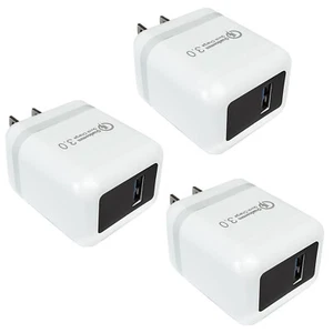 3x Fast Quick Charge QC3.0 USB Hub Wall Charger Power Adapter For iPhone Samsung - Picture 1 of 4
