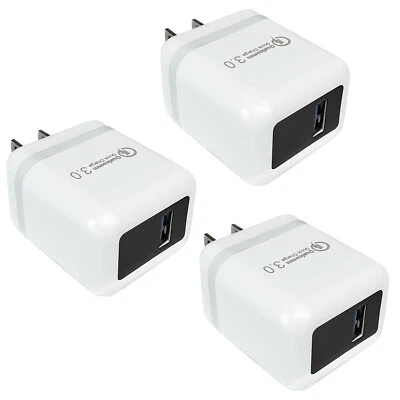 3x Fast Quick Charge QC3.0 USB Hub Wall Charger Power Adapter For iPhone Samsung - Image 1 of 4