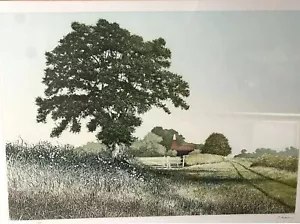 Limited Edition Etching Ltd Print 188/450 Paul Bisson Landscape Framed Country - Picture 1 of 7