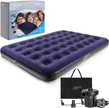 Double Airbed Inflatable Camping Blow up Mattress Air Bed and Electric Pump