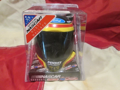 Rusty Wallace official miller NASCAR Simpson Mini Helmet new+more Cover