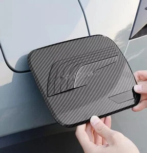 Tapa del tanque de combustible de fibra de carbono para automóvil cubierta de gasolina decoración para Toyota RAV4 2019-2024 - Imagen 1 de 6
