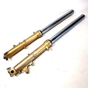 2001 to 2006 Honda CBR600F4i, Front Forks, L/H Bent, R/H Good, P/N 51400-MBW-A11 - Picture 1 of 10