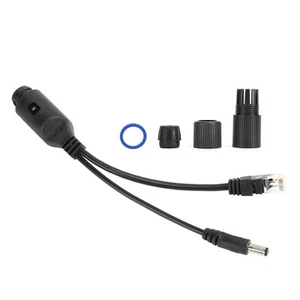 24V Waterproof IP Camera Power Over Ethernet Adapter POE Cable Splitter Injec FY - Afbeelding 1 van 18