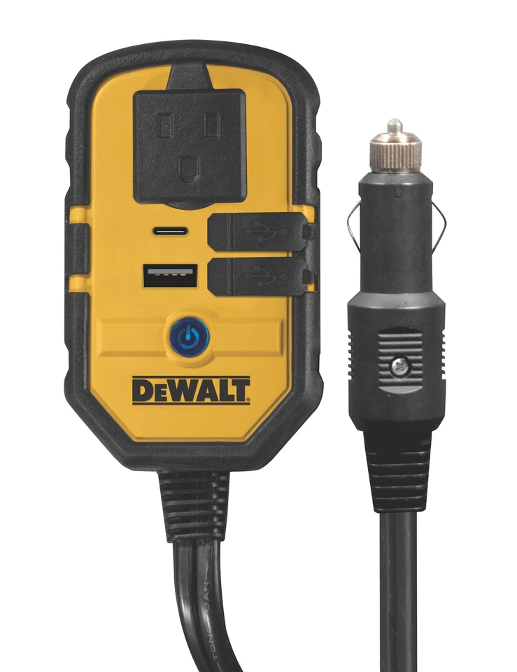 DEWALT  DXAEPI140 140-Watt Portable Car Power Inverter with Dual USB Ports DeWal - Image 1 of 1
