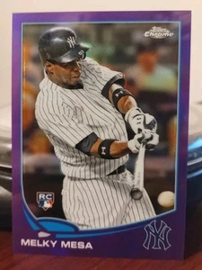 MELKY MESA 2013 Topps Chrome RC Retail Purple Refractor parallel #157 NY YANKEES - Picture 1 of 2
