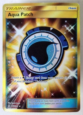 Aqua Patch (Secret) Secret Rare SM - Guardians Rising 161/145 NM Pokemon Tcg  - Image 1 of 4