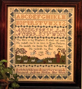 GOOD SHEPHERD SAMPLER, Margaret & Margaret Inc. Embroidery Pattern - Picture 1 of 2