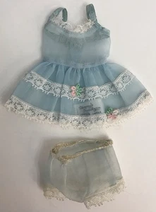 Vintage Ideal Tammy’s Family Blue Sheer & Lace Dress & Underwear *READ* - Picture 1 of 6