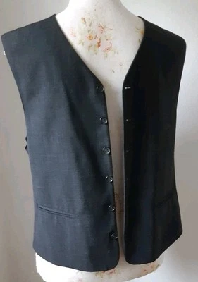 Weste Herren Anzugweste Grau Gr. 46 Klassisch - Bild 1 von 3