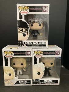 Lot of 3 Funko Pop! Zoolander COMPLETE SET #700 Derek #701 Hansel #702 Mugatu - Picture 1 of 24