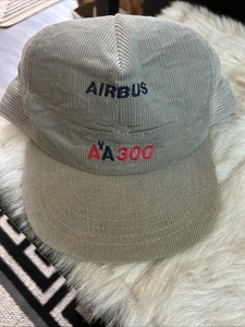 Gorra de pana de malla a presión de colección rara American Airlines Airbus AA 300 EE. UU. - Imagen 1 de 11
