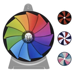 WinSpin Set of 4 Prize Wheel Template Replacement for 12" Spinning Wheel Game - Bild 1 von 9