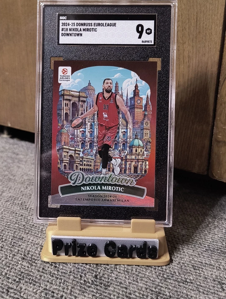 Nikola Mirotic 2024-25 Donruss Euroleage Downtown Graded SGC 9 - Image 1 of 2