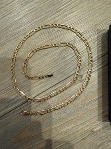 Figarokette, 375er Gelbgold, Goldkette, 50cm, 4mm,5.47g, Kein 333,585,750/14k/8k - Bild 1 von 8