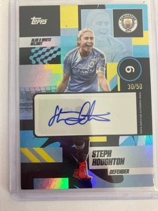 Topps Manchester City Team Set 2025 Steph Houghton Man City Auto 30/50. - Bild 1 von 2