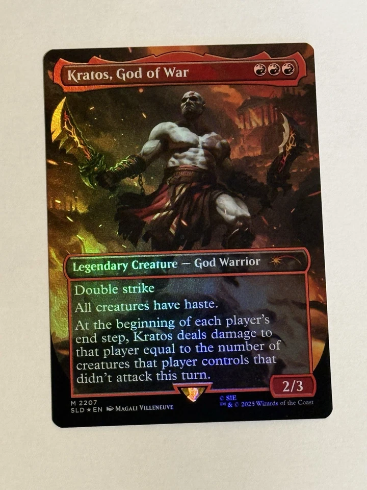 Kratos, God of War (Rainbow Foil) Secret Lair Drop Foil MTG - Image 1 of 1