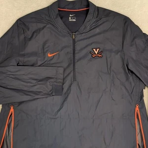 Virginia Caveliers Jacket Nike Dri-Fit 1/4 Zip Men's XL Vented Side Zips Blue - Picture 1 of 7