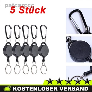 5x Schlüsselrolle Schlüsselanhänger-Jojo "Anchor Key" mit ausziehbarem Nylonseil - Picture 1 of 8