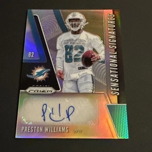 2019 Panini Prizm Preston Williams Sensational Signatures Silver Auto - Picture 1 of 11