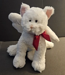 Ganz 12 Zoll weißer Engel Katze/Kätzchen sitzend Stofftier "Innocence" Plüschtier - Bild 1 von 12