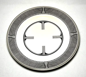 PIPESTONE ~ 10" DINNER PLATE (Ancient Mimbreño Indian Black) Santa Fe Railway - Picture 1 of 5