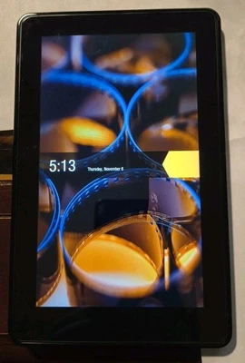 Tablet Amazon Fire Kindle (5ª generación) 8 GB, Wi-Fi, negra probada, funcionando.  Foto 1 de 4