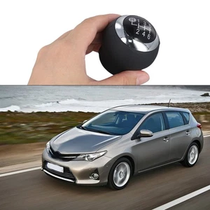 Premium Black Chrome 6 Speed Gear Shift Knob for Toyota For Yaris For Auris - Picture 1 of 12