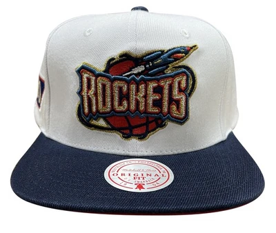 Mitchell & Ness Wt/Nvy NBA Houston Rockets 50th Anniversary HWC Snapback - OSFA - Image 1 of 4