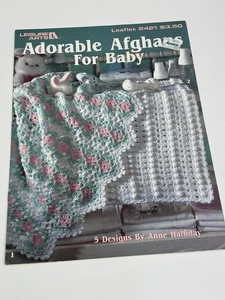 Leisure Arts 2421 Adorable Afghans for Baby Crochet Pattern 5 Designs - Picture 1 of 3