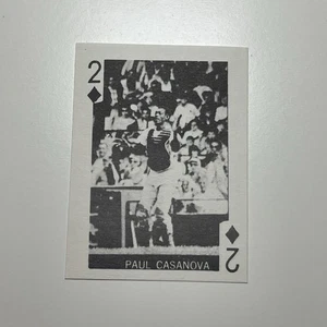 1969 Globe Imports Paul Casanova 2 of Diamonds Mini Playing Card Senators - Picture 1 of 2