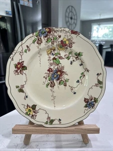 Plato redondo Royal Doulton Inglaterra KEW 8 pulgadas coleccionable floral 116918 - Imagen 1 de 11