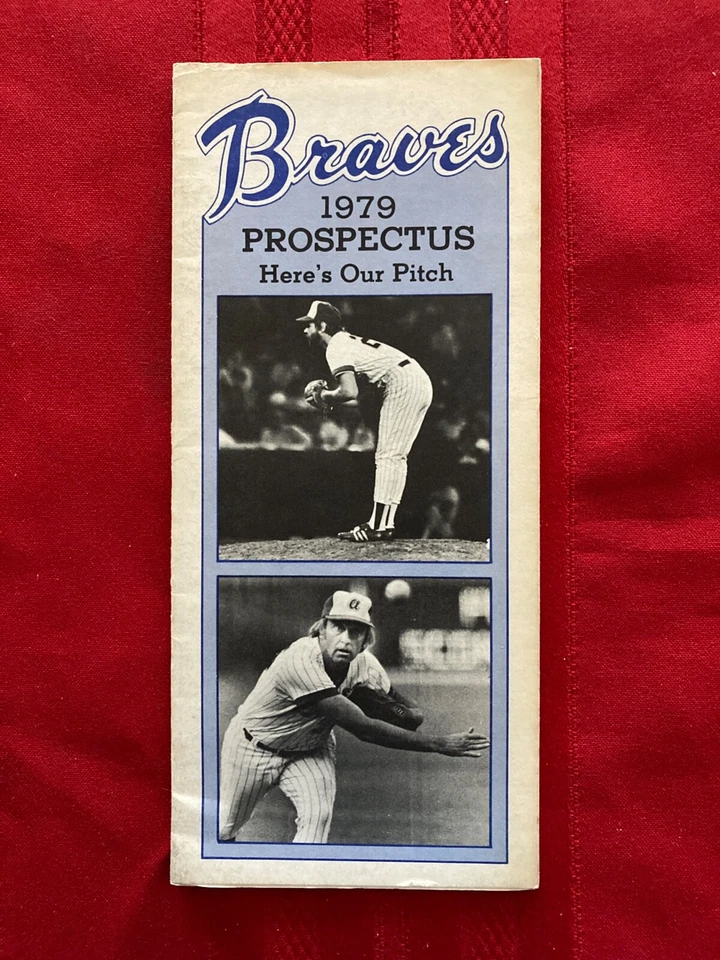 1979 MLB Atlanta Braves Prospectus guide / Horner / Matthews / Murphy / Niekro - Image 1 of 1