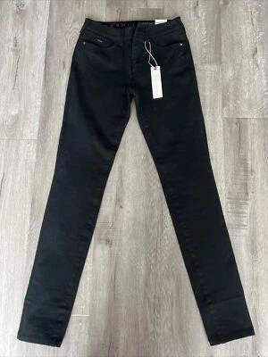 Esprit new women black jean medium rise size 4 slim leg - Image 1 of 4