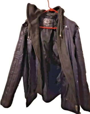 BKE Athletic Fit Blue Gray  Faux Leather Jacket Men's Size M - Image 1 of 4