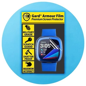 gard for FITBIT SENSE SCREEN PROTECTOR Military Shield - Pack of 3 - Picture 1 of 4