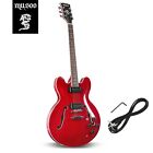 Musoo 335 style Jazz Electric Guitar Flame Maple Top & Back P90 Style