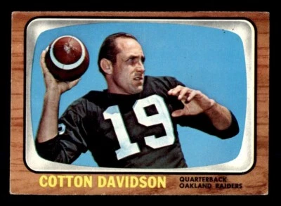 1966 Topps Football #109 Cotton Davidson VG/EX *e1 - Image 1 of 2
