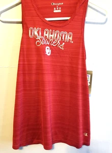 Women’s University Of Oklahoma Sooner Red Tank Top Size Large Champion - Picture 1 of 12
